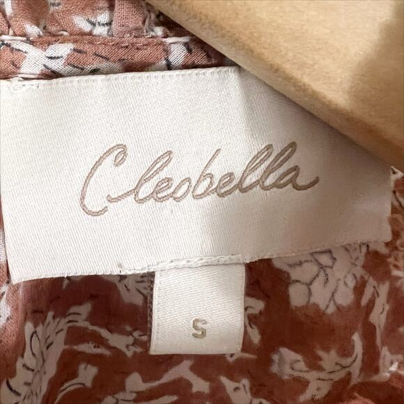 Cleobella Mauve Floral Print Nasir Blouse Top in Raja Size Small - Picture 7 of 8